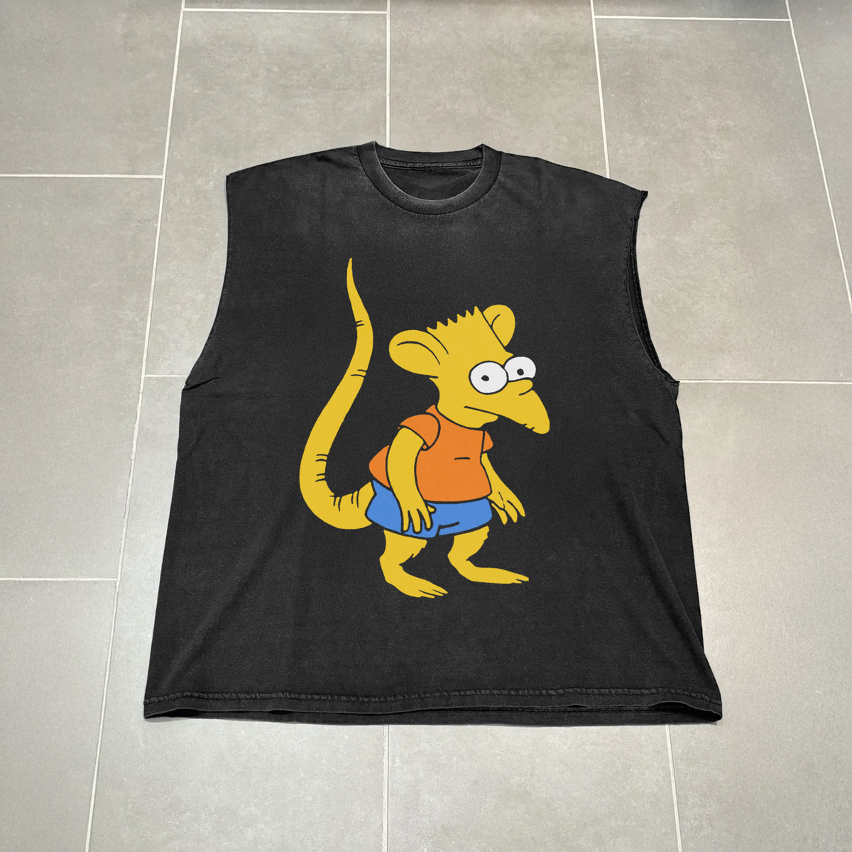 Dear Rat Boy' Vintage Black Cut-Off T-Shirt product image 1