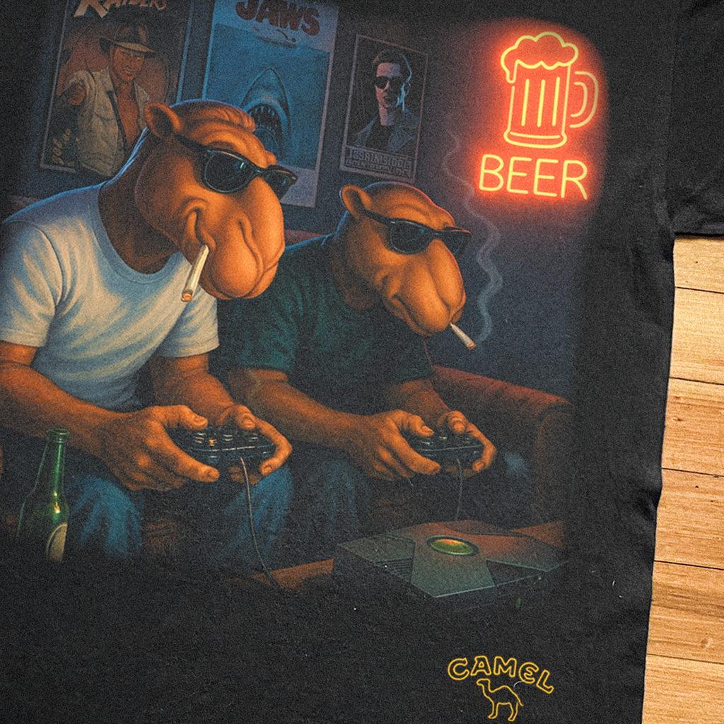 Retro 'Camel' Xbox 00S Black T-Shirt product image 2