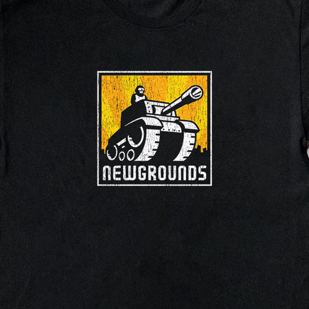 Newgrounds Box Logo Black Tee product image 2