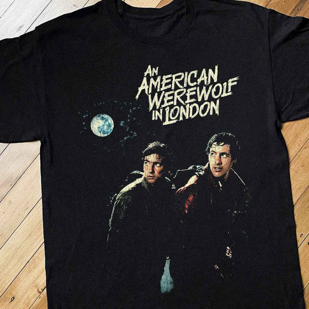 An American Werewolf In London Vintage Black T-Shirt product image 2