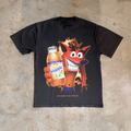90S Nostalgia 'Crash Bandicoot X Snapple' Heavy Faded Black product image 1