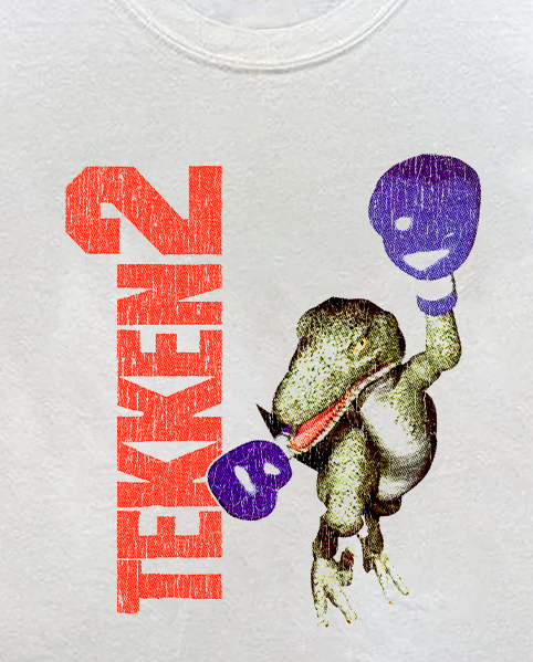 Tekken 2 Alex Vintage White T-Shirt product image 2