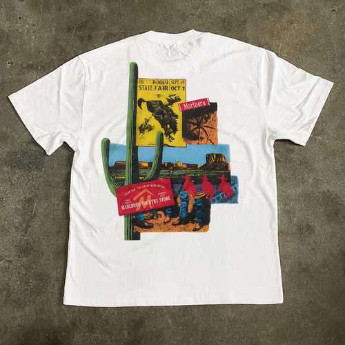 'Rodeo State Fair' Vintage Faded Heavy White Tee product image 2
