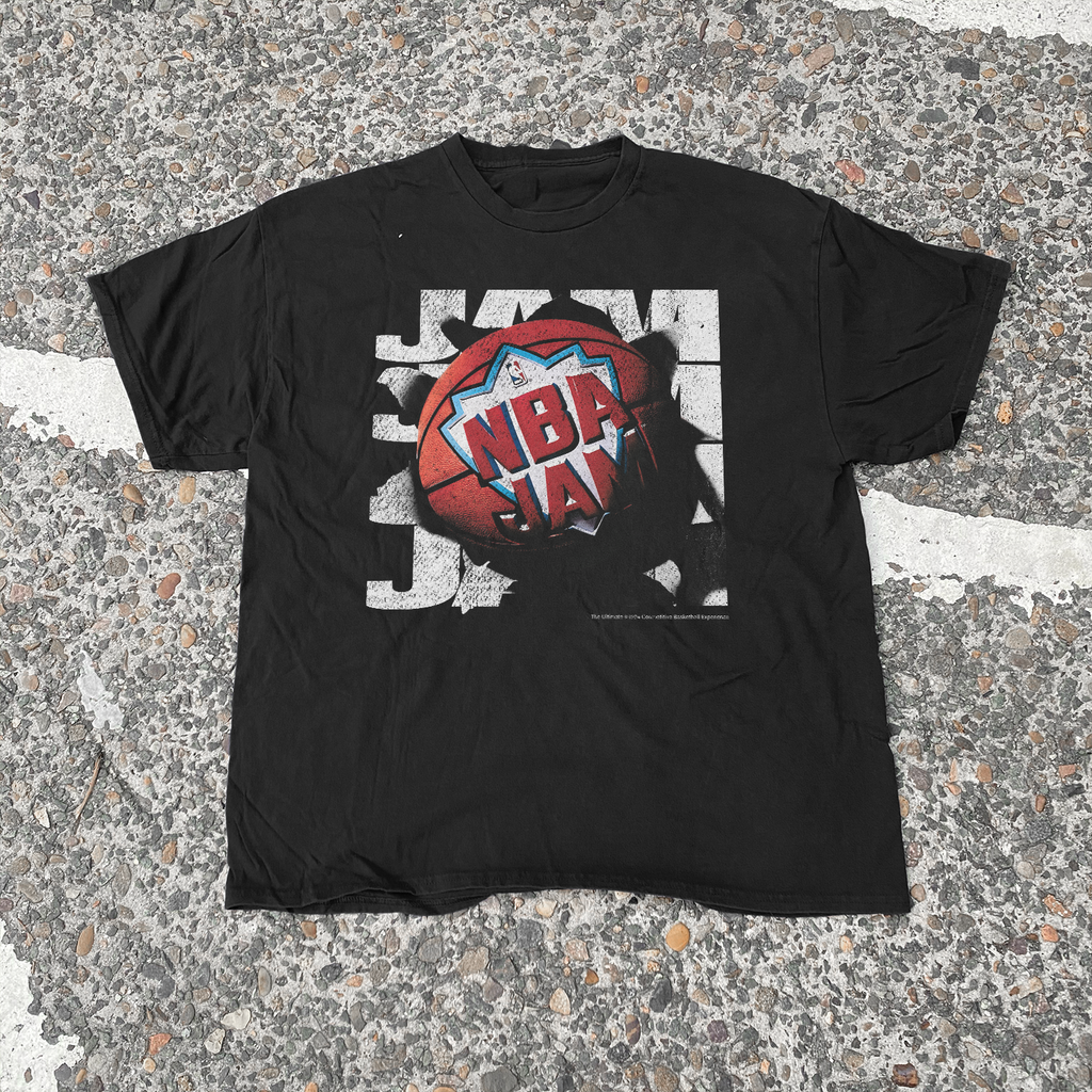 1994 'NB4 Jam' Smash Graphic Vintage Washed Black Tee product image 1