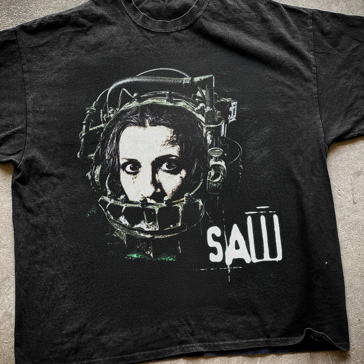 '04 Saw 'Reverse Beartrap' Vintage Washed Black Tee product image 2