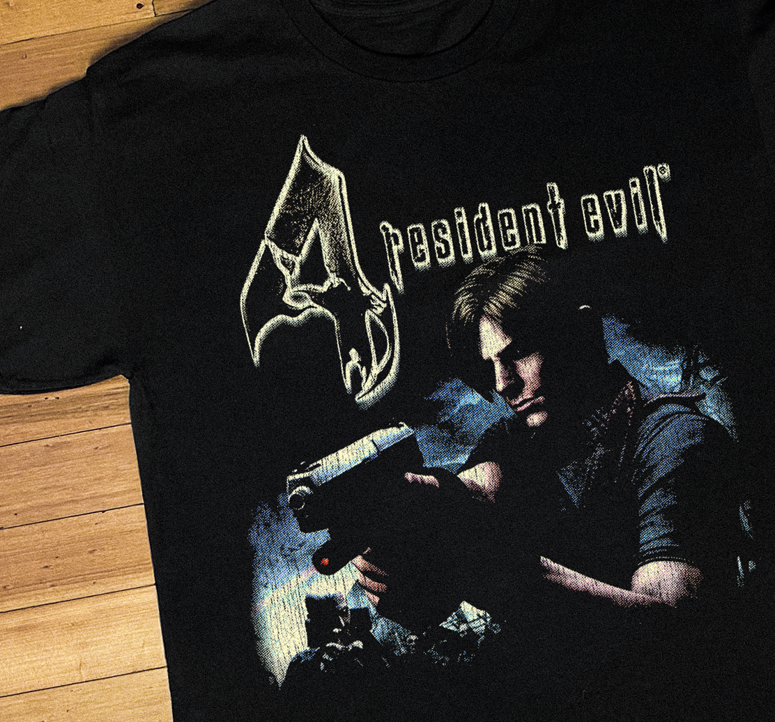 05 Resident Evil 4 Ps2 Black T-Shirt product image 2